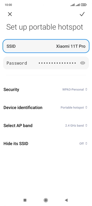Press Password and key in the required password. Press Password and key in the required password.