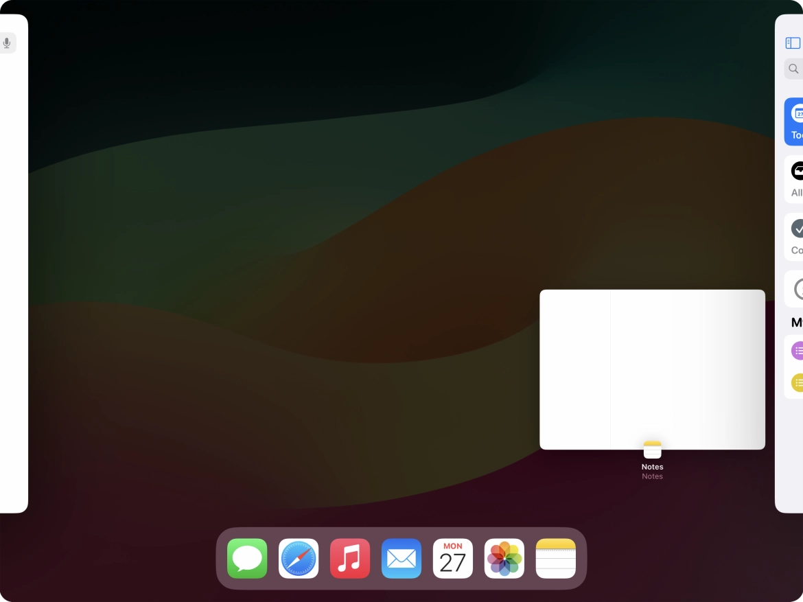 Press anywhere on the screen.