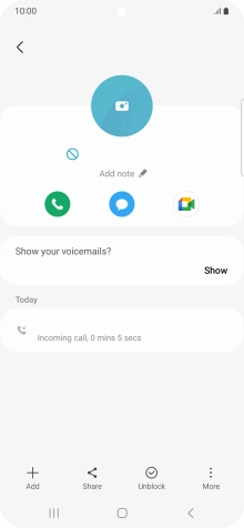 Press the Home key to return to the home screen.