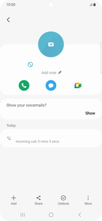 Press the Home key to return to the home screen.