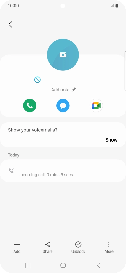Press the Home key to return to the home screen.