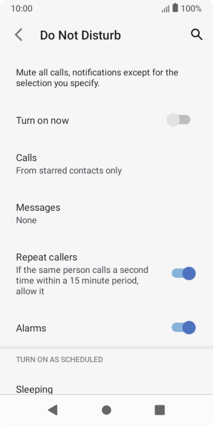 Press the indicator next to Press the indicator next to