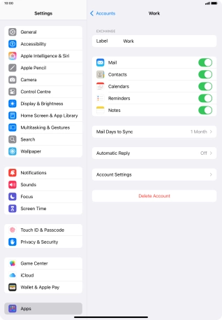 Press Account Settings.