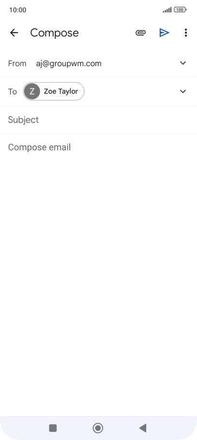 Press Subject and key in the required subject.