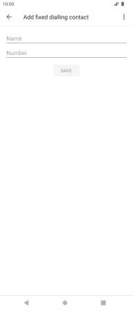 Press Name and key in the required name.