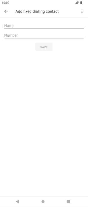 Press Name and key in the required name.