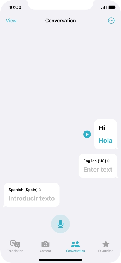 Press the menu icon.