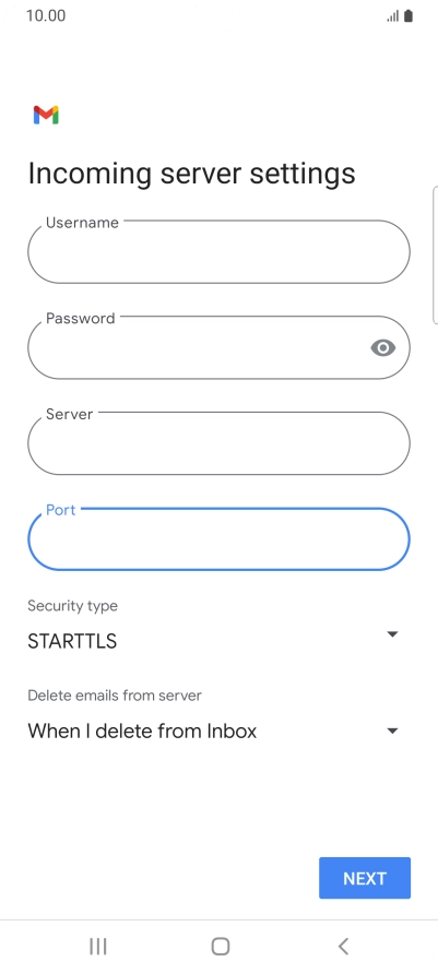 Press the drop down list below Press the drop down list below