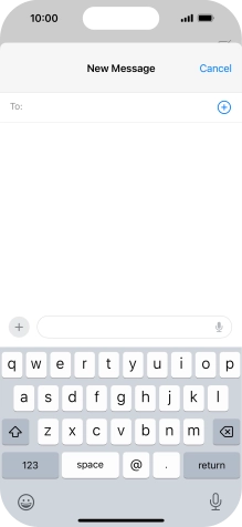 Press To: and key in the first letters of the recipient's name.