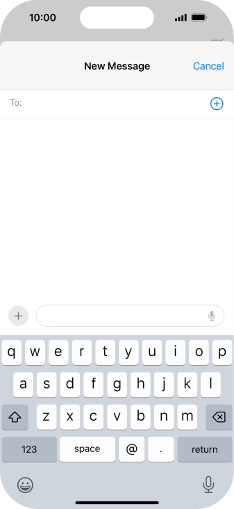 Press To: and key in the first letters of the recipient's name.
