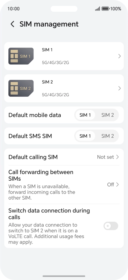 Press the required price plan.