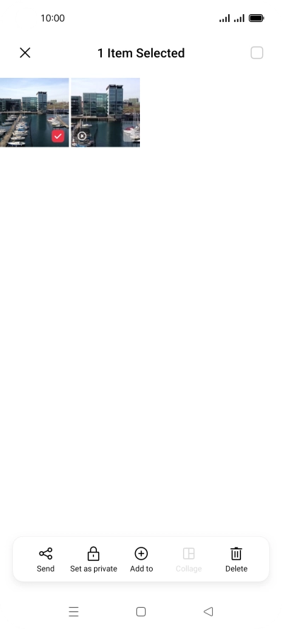 Press the select all icon.