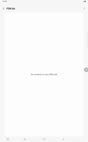 Press the menu icon.