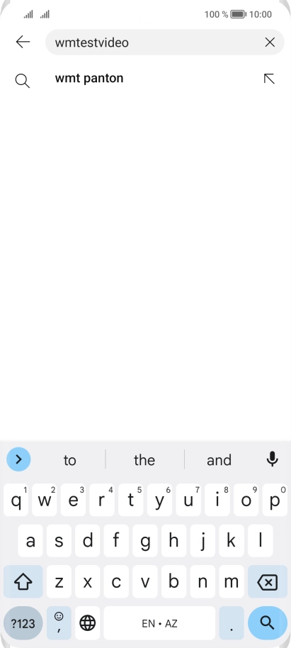 Key in the required search word and press the search icon.
