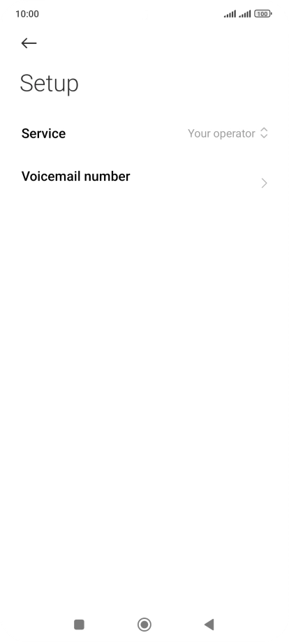 Press Voicemail number.
