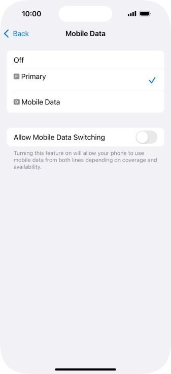 Press the required price plan. Press the required price plan.
