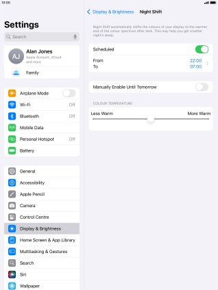 Press and drag the indicator below Press and drag the indicator below