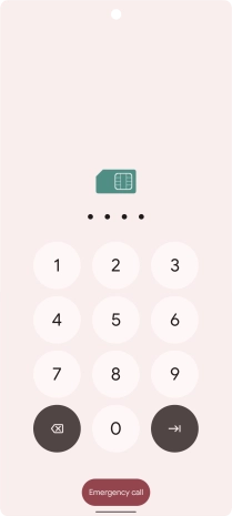 If you're asked to key in your PIN, do so and press arrow right.