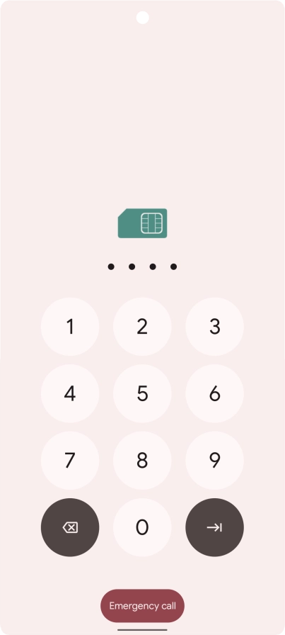 If you're asked to key in your PIN, do so and press arrow right.