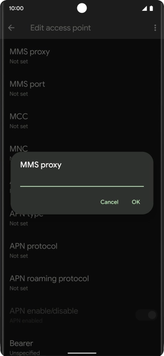 Key in 212.183.137.012 and press OK.