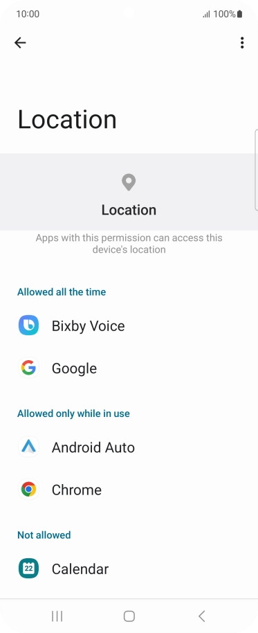 Press the required app.