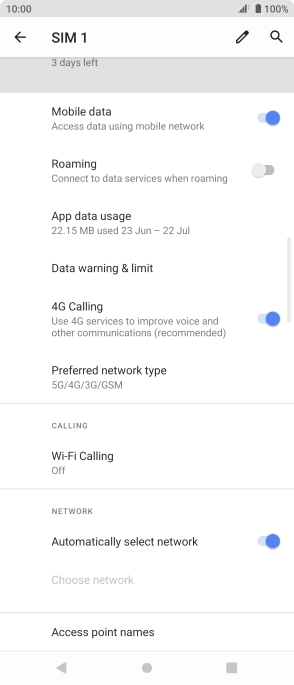 Press Access point names. Press Access point names.