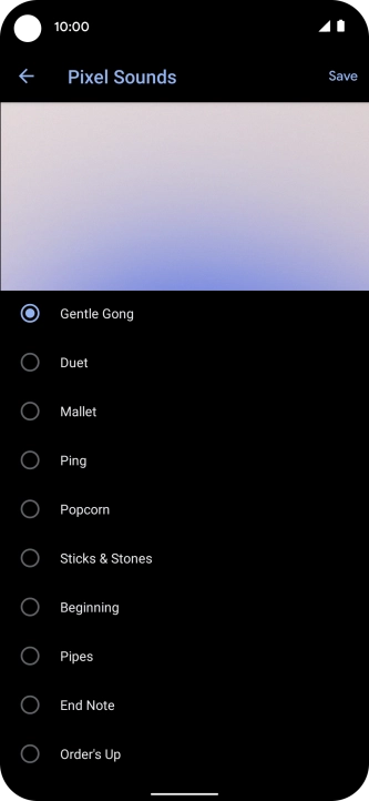 Press the required message tones to hear them.
