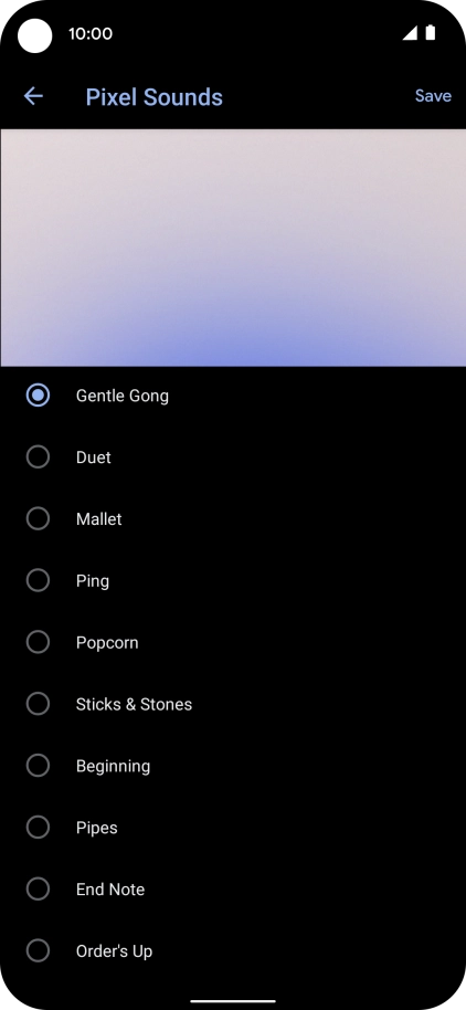 Press the required message tones to hear them.