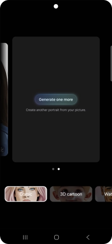 Press Generate one more to generate a new photo suggestion.