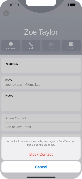 Press Block Contact.