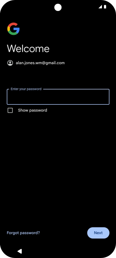 Press the field below Press the field below