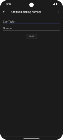 Press Number and key in the required phone number.