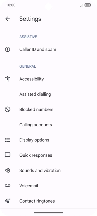 Press Calling accounts.