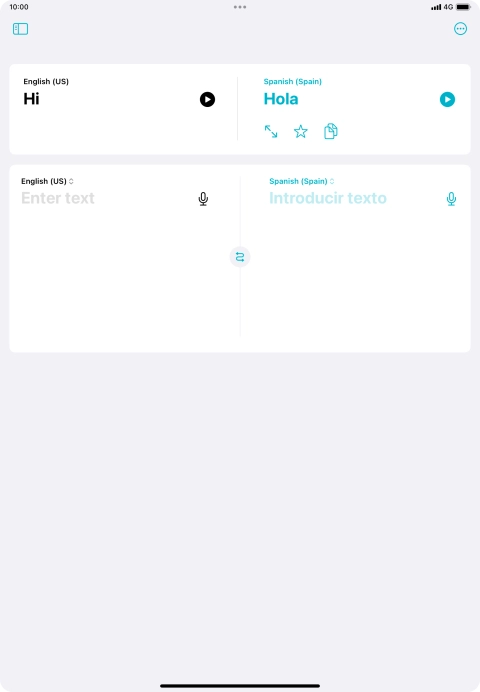 Press the screen size icon.