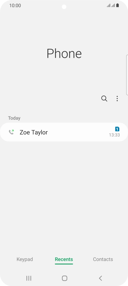 Press the required number.