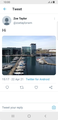 Press the text input field.