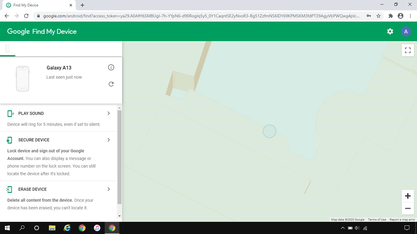 Click the required device.