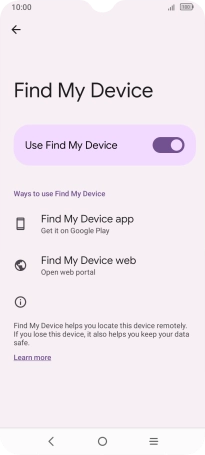 Press the Home key to return to the home screen.