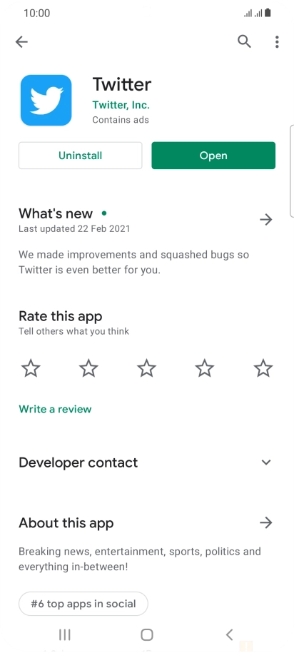 Press the Home key to return to the home screen.