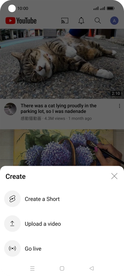 Press Upload a video. Press Upload a video.