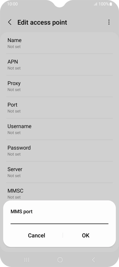 Key in 8799 and press OK.