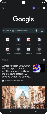Press the profile icon.