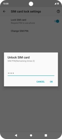 Key in your PIN and press OK.