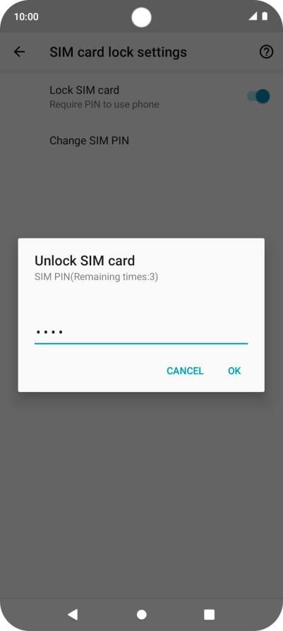 Key in your PIN and press OK.