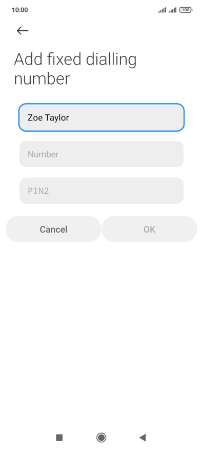 Press Number and key in the required phone number. Press Number and key in the required phone number.