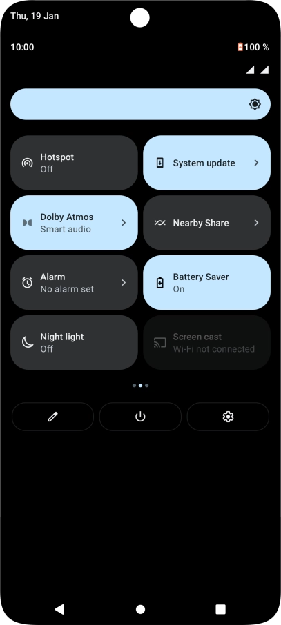 Press the Home key to return to the home screen.