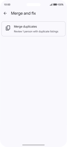 Press Merge duplicates.