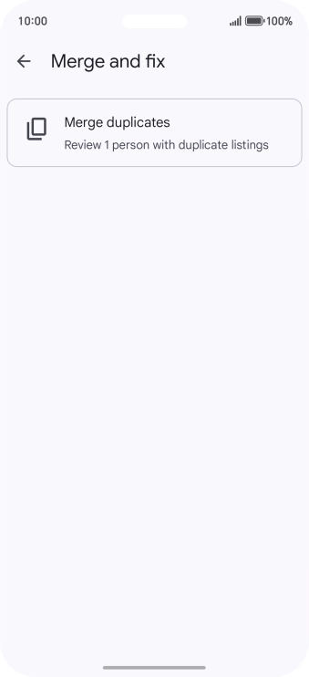 Press Merge duplicates.