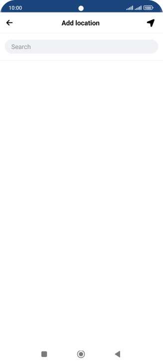 Press the search field and key in the required search word.