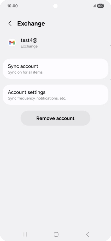 Press Remove account.